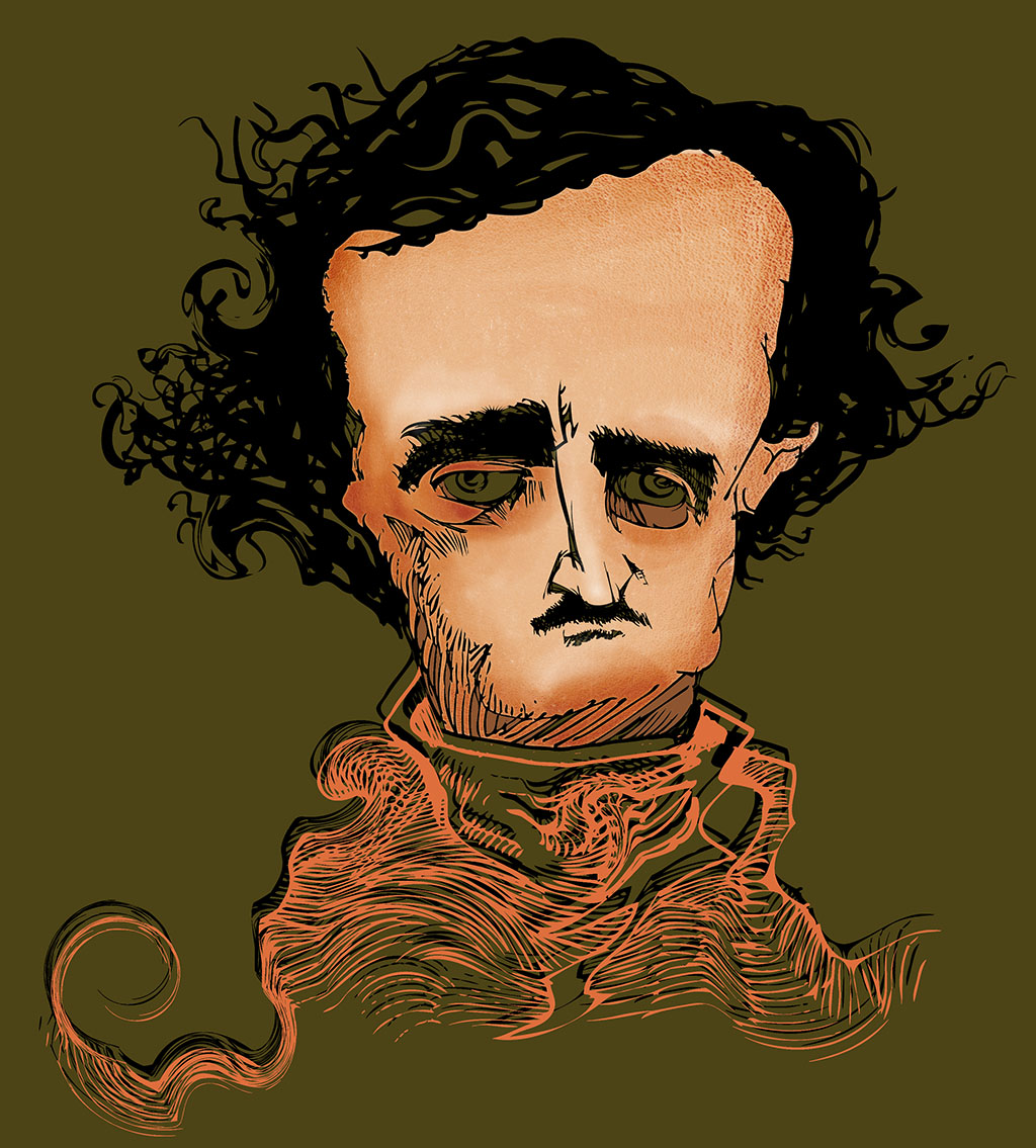 Edgar Allan Poe por Ramon Muniz