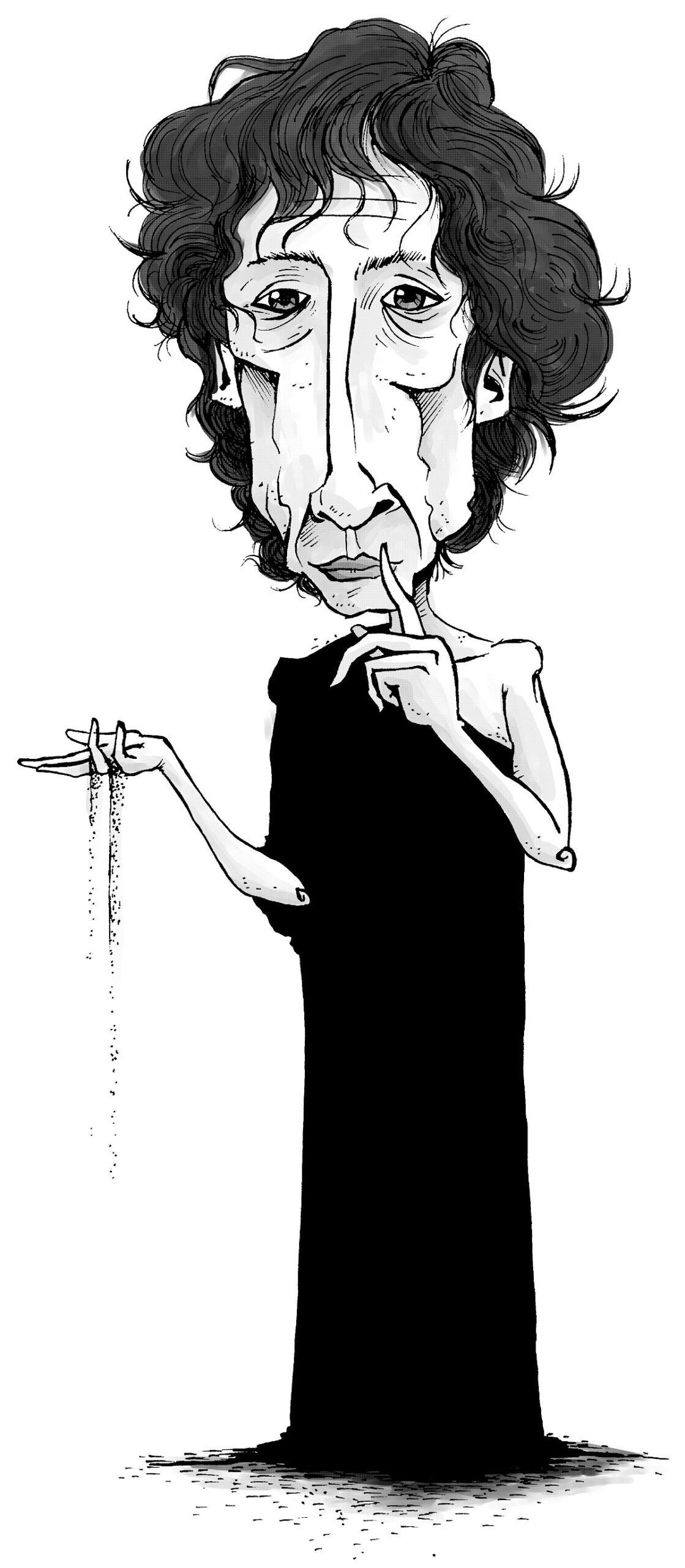 Ilustração: Neil Gaiman por Tiago Silva