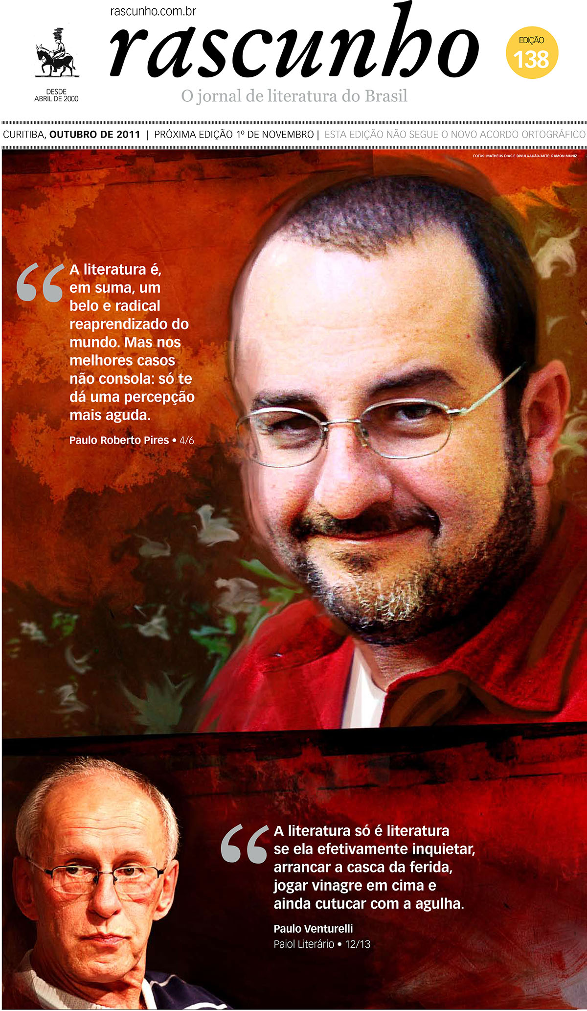 Arte da capa: Ramon Muniz. Foto: Matheus Dias