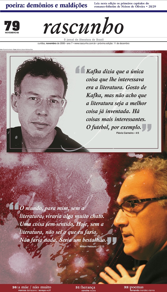 Arte da capa: Ricardo Humberto. Foto: Adriana Lisboa e Matheus Dias